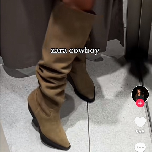 NWT ZARA 100% COW Leather COWBOY BOOTS SIZE USA 6.5 and EUR 37
🚨FIRM PRICE - Picture 5 of 15